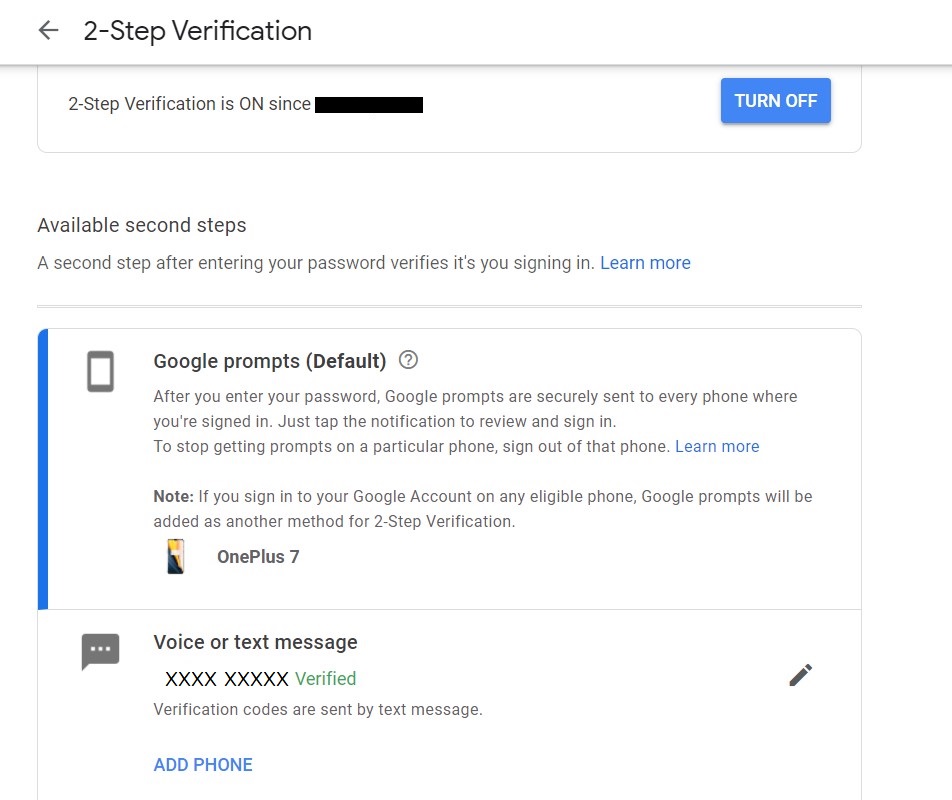 Google 2-Step Verification