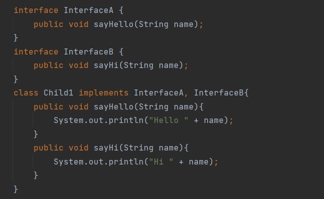 Interface in Java