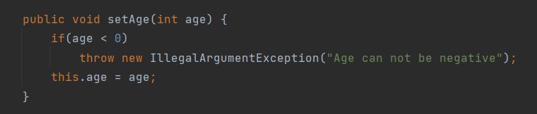 Encapsulation in Java