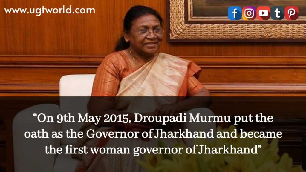 Droupadi Murmu: Governor of jharkhand 